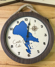 Load image into Gallery viewer, 12”  Wall Clock Candle Lake, SK
