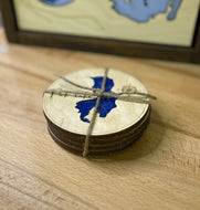 Peck Lake, SK set of 4 Coasters