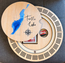 Load image into Gallery viewer, Lake Cribbage Board
