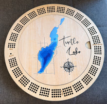 Load image into Gallery viewer, Lake Cribbage Board
