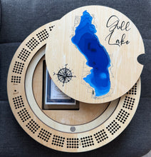 Load image into Gallery viewer, Cribbage board Gull Lake , Alberta
