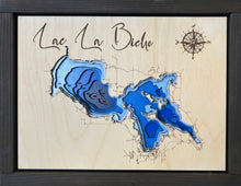 Load image into Gallery viewer, Lac La Biche , Alberta 3D Wood Map (10x13”)
