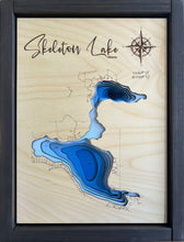 Load image into Gallery viewer, Skeleton Lake, Alberta 3D Wood Map (10x13”)
