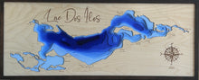 Load image into Gallery viewer, Lac Des Iles, XL , Saskatchewan, 3D Wood Map
