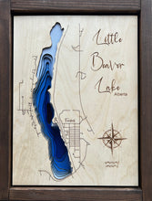 Load image into Gallery viewer, Little Beaver Lake , Alberta 3D Wood Map  (10x13”)

