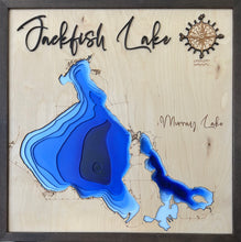 Load image into Gallery viewer, Jackfish Lake , Saskatchewan 3D Wood Map

