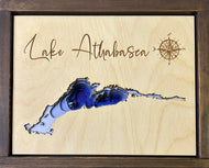 Lake Athabaska, Alberta, Saskatchewan(10x13”)