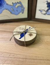 Load image into Gallery viewer, Turtle Lake, SK set of 4 Coasters
