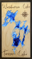 Wasekamio Lake, Saskatchewan 3D Wood map
