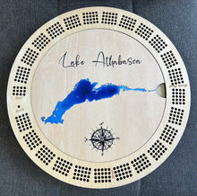 Load image into Gallery viewer, Cribbage board Lake Athabasca , AB
