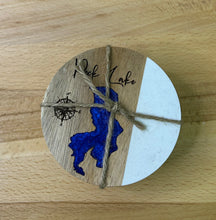 Load image into Gallery viewer, Peck Lake, SK set of 4 Coasters
