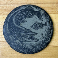 “Pike”, Slate Coaster