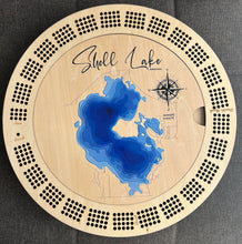 Load image into Gallery viewer, Cribbage board Shell Lake , Saskatchewan
