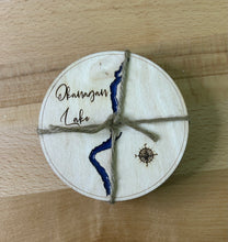Load image into Gallery viewer, Okanagan Lake, BC set of 4 Coasters
