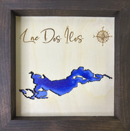 Lac Des Îles map  8x8”