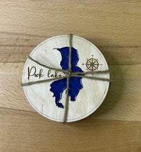 Load image into Gallery viewer, Peck Lake, SK set of 4 Coasters
