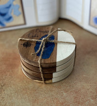 Load image into Gallery viewer, Brightsand Lake, SK set of 4 Coasters
