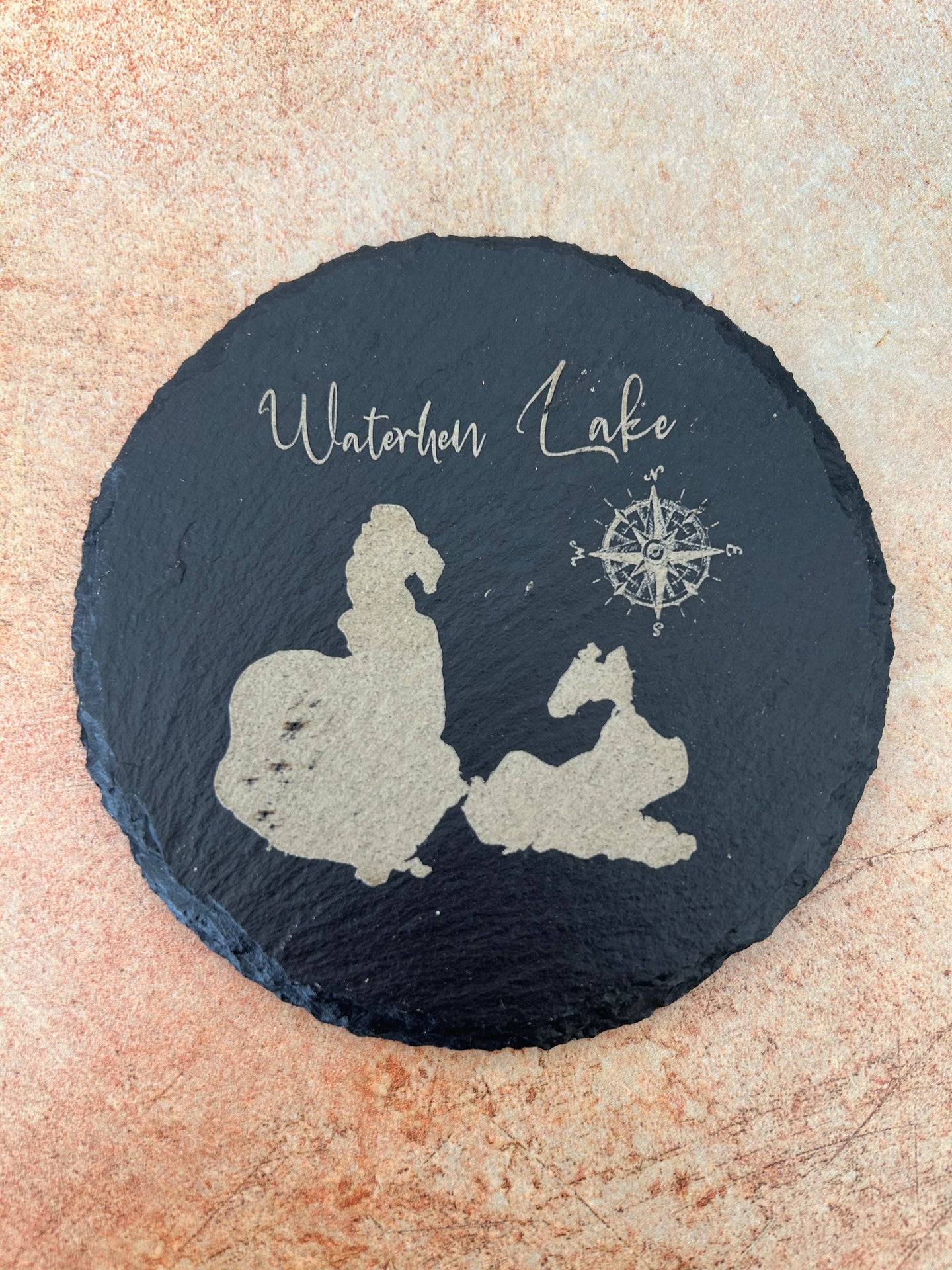 Waterhen Lake , SK Slate Coaster
