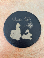 Waterhen Lake , SK Slate Coaster