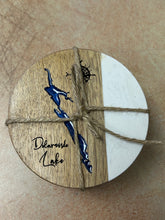 Load image into Gallery viewer, Delaronde Lake, SK set of 4 Coasters
