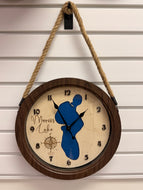 Morin lake ,SK 12in Wall Clock