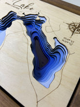 Load image into Gallery viewer, Tie Lake, British Columbia 3D Wood map (10x13”)
