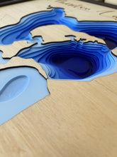 Load image into Gallery viewer, Manitou Lake , Saskatchewan 3D Wood Map
