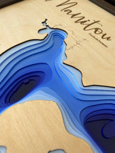 Load image into Gallery viewer, Manitou Lake , Saskatchewan 3D Wood Map
