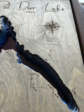 Load image into Gallery viewer, Red Deer Lake , Alberta 3D Wood Map  (10x13”)
