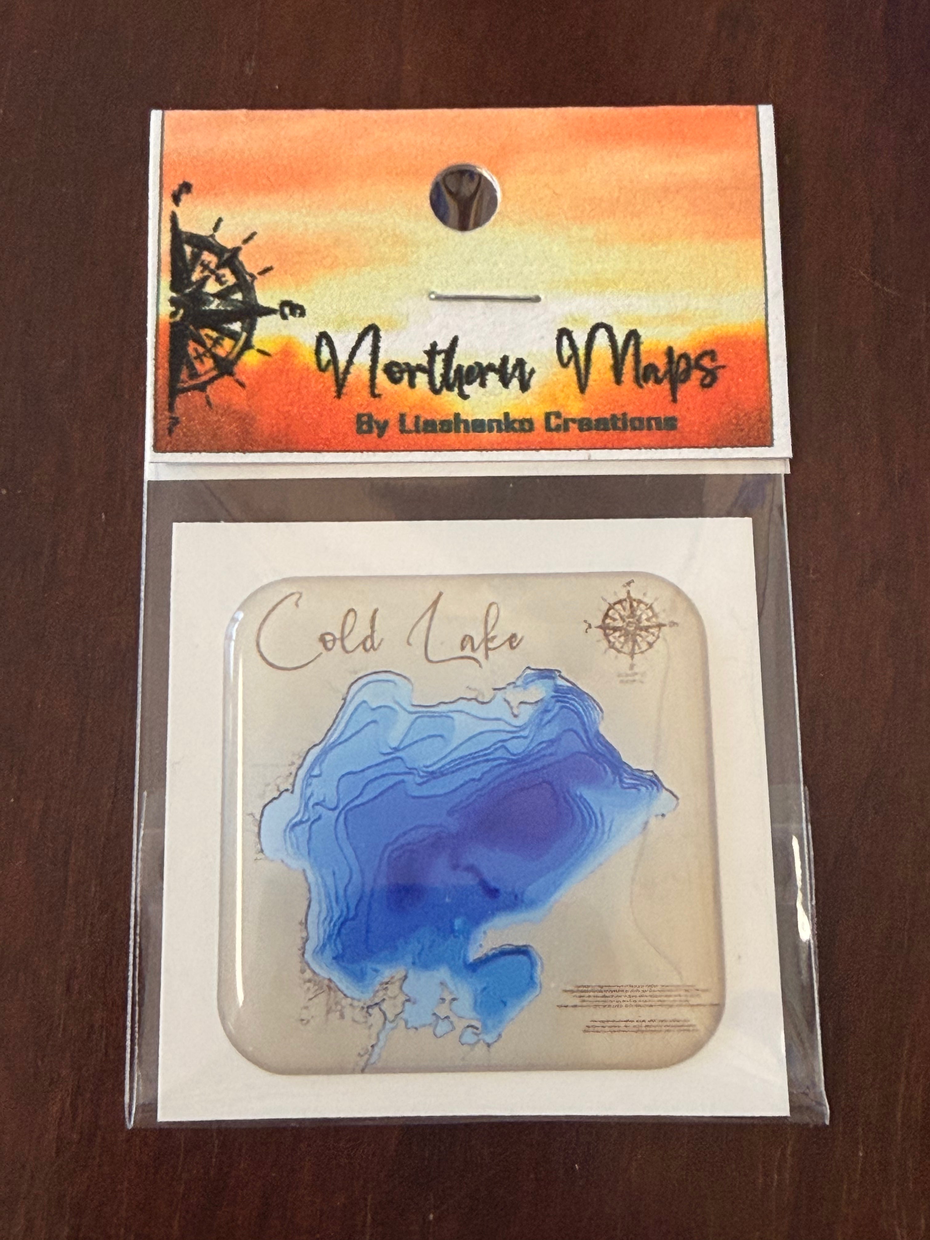 Cold Lake Epoxy Sticker , AB , SK – Northern maps