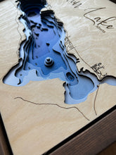Load image into Gallery viewer, Wabamun Lake , Alberta 3D Wood Map  (10x13”)
