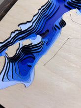 Load image into Gallery viewer, Emsdale Lake, Ontario 3D Wood Map  (10x13”)
