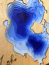 Load image into Gallery viewer, Shell Lake, Saskatchewan 3D Wood Map
