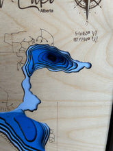Load image into Gallery viewer, Skeleton Lake, Alberta 3D Wood Map (10x13”)
