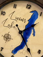 Load image into Gallery viewer, Lucien Lake , Saskatchewan 12in Wall Clock
