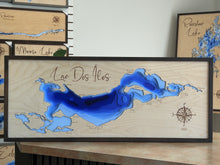 Load image into Gallery viewer, Lac Des Iles, XL , Saskatchewan, 3D Wood Map
