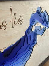 Load image into Gallery viewer, Lac Des Iles, XL , Saskatchewan, 3D Wood Map
