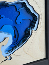 Load image into Gallery viewer, Marie Lake , Alberta 3D Wood Map (10x13”)

