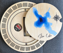 Load image into Gallery viewer, Cribbage board Star Lake, Ontario
