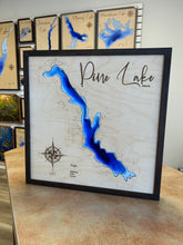 Load image into Gallery viewer, Pine Lake , Alberta, 3D Wood Map
