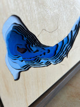 Load image into Gallery viewer, Eagle Lake, Saskatchewan 3D Wood Map (10x13”)
