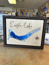 Load image into Gallery viewer, Eagle Lake, Saskatchewan 3D Wood Map (10x13”)
