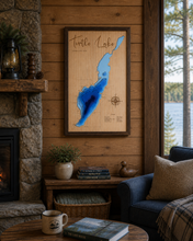 Load image into Gallery viewer, Turtle Lake , Saskatchewan 3D Wood map  (Large)
