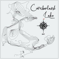 Cumberland Lake , Saskatchewan 3D Wood Map (Copy)