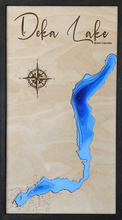 Load image into Gallery viewer, Deka Lake , British Columbia, 3D Wood Map
