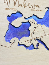 Load image into Gallery viewer, Makwa lake map  8x8”

