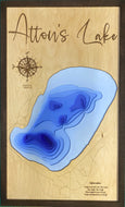 Atton’s  Lake layered map , Saskatchewan