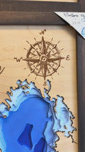 Load and play video in Gallery viewer, Peter Pond lake and Churchill lake , Saskatchewan3D Wood Map
