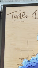 Load and play video in Gallery viewer, Turtle Lake , Sk 3D Wood map  (Large)
