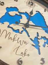 Load image into Gallery viewer, 12in Wall Clock Makwa Lake ,SK

